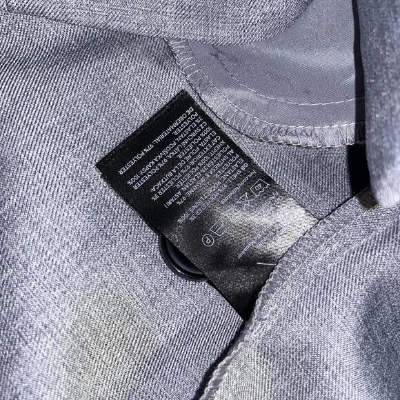 New With Tags H&M Blazer Mens Long Sleeve Dress Jacket Size Large Mens Gray - Picture 4 of 9